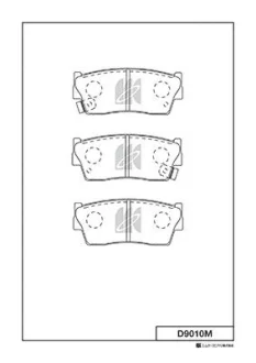Колодки гальмівні дискові KASHIYAMA D9010M