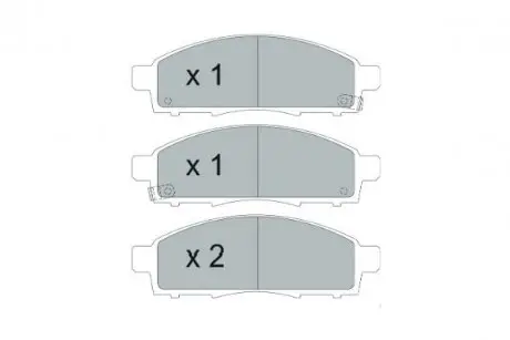 Колодки гальмівні (передні) Nissan NV200 10- KAVO PARTS KBP-6599