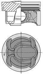 Поршень с кольцами FORD/LAND ROVER/VOLVO 87.5 TPBA/204PT/B4204T7 2,0 16V 10- (KS) KOLBENSCHMIDT 40315600