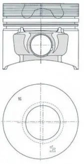 Поршень KOLBENSCHMIDT 40773600