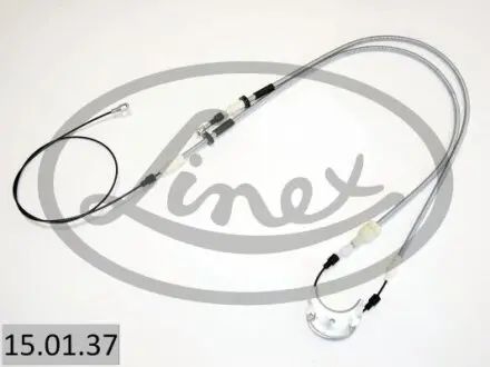 Трос ручника (задній) Ford Sierra 82-93 (3375/1015+923mm) LINEX 15.01.37