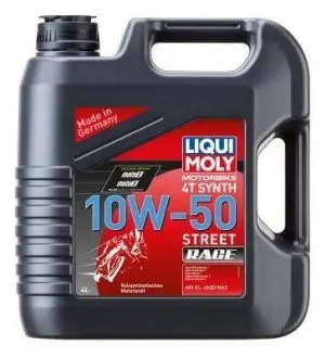 Масло моторне MOTORBIKE 4T SYNTH 10W-50 STREET RACE (синтетична) 4л LIQUI MOLY 1686