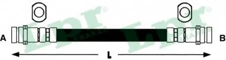 Шланг гальмівний LPR 6T46427