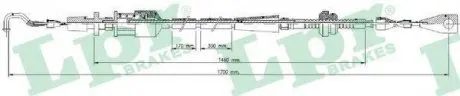 Трос акселератора LPR C0013A