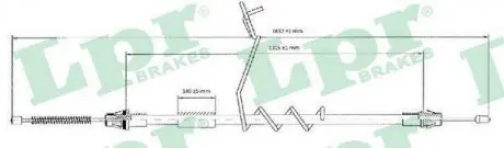 Трос ручного гальма LPR C0294B