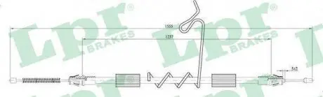 Трос ручного гальма LPR C0297B