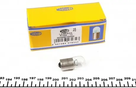 Автолампа R10W 12V 10W BA15s Стандарт (R10W 12V) MAGNETI MARELLI 004008100000