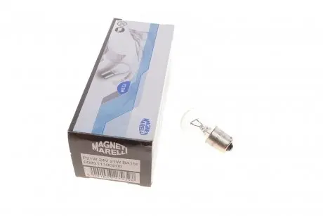 Автолампа P21W 24V 21W Стандарт BA15s (P21W 24V) MAGNETI MARELLI 008511100000