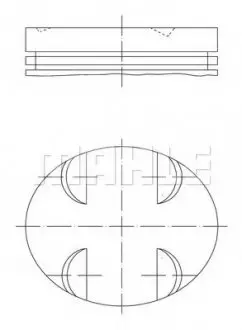 Поршень MAHLE / KNECHT 005 24 01