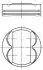 Поршень Opel Astra H/J/Insignia/Zafira 1.8 05- (81.00mm/STD) MAHLE / KNECHT 011 PI 00105 002 (фото 1)