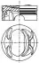 Поршень VW Golf V/ Passat/ Tiguan 1.4 TSI 06- (77.01mm/+0.5) MAHLE / KNECHT 028 PI 00117 002 (фото 1)