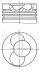 Поршень VW Caddy II 1.9 TDI 95-04 (79.51mm/STD) (3-4 циліндр) 030 41 00