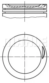 Поршень PASSAT B5 2.0 01-05 (82,51mm) MAHLE / KNECHT 030 83 00