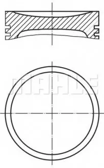 Поршень MAHLE / KNECHT 0401100