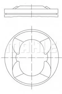 Поршень Citroen C3/C4/Peugeot 207/308 1.6 07- (77.00mm/STD) MAHLE / KNECHT 081PI00110000