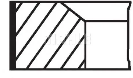 Кільця поршневі,комплект MAHLE / KNECHT 681RS001050N0