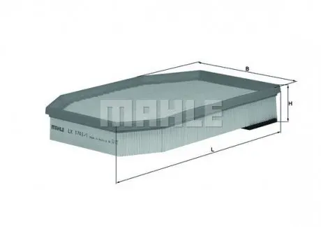 Фільтр повітряний BMW 5 (F10/F11) 523i/530i/3.0 09-13 MAHLE / KNECHT LX17411