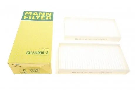 Фильтр салона BMW 2 (F44/F45/F46) 14-16/X1 (F48) 15-16/i3 (I01)/Mini Mini III 13-16 (к-кт 2 шт) MANN CU 23005-2