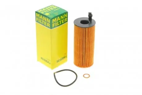 Фильтр масляный BMW 3 (E90-E93/F30/F80)/4 (F32)/5 (F10/F18)/7 (F01-F04)/X5 (F15/F85) 10- (N47/N57) MANN HU 6004 X