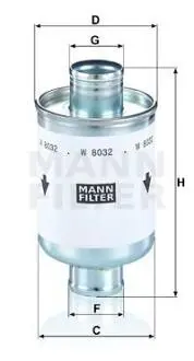 Фото фільтр масляний MANN W8032 Фільтр масляний MANN W8032