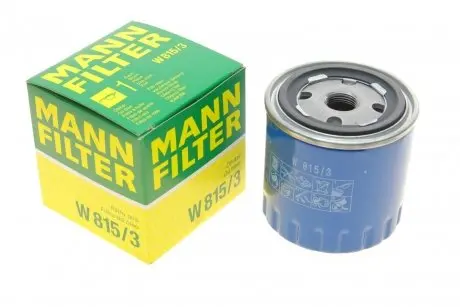 Фильтр масляный Peugeot 205 1.1/1.4 87-90/305 1.5 85-90 MANN W 815/3