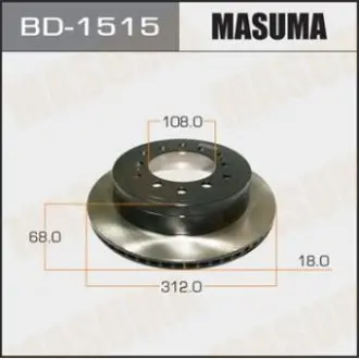 Диск тормозной задний Lexus GX460 (09-)/ Toyota Land Cruiser Prado (09-) (Кратно 2 шт) MASUMA BD1515