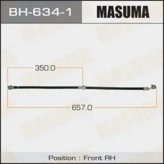 Шланг тормозной MASUMA BH6341