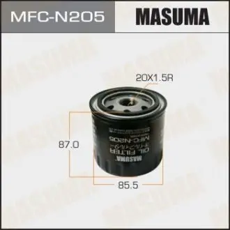 Масляный фильтр Nissan Pathfinder (10-14)/ Renault Laguna III (08-15), Scenic III (09-16) 3.0 D MASUMA MFCN205