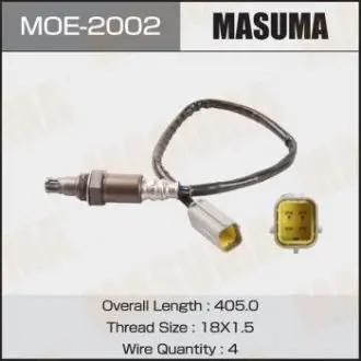 Датчик кислорода (лямбда-зонд) Nissan X-Trail (07-10) / Renault Koleos (08-16) MASUMA MOE2002