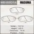 Колодка тормозная передняя Nissan Juke (10-), Primera (01-05), Teana (03-14), Tida (07-)/ Suzuki SX 4 (06-14) MASUMA MS2201 (фото 1)