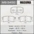 Колодки гальмівні задн Mitsubishi ASX (10-15), Grandis (04-10), Lancer (08-12), Outlander (07-12), Pajero (-06/06-) (MS-3450) MASUMA MS3450 (фото 1)