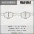 Колодки тормозные переднTOYOTA YARIS (10-16), MAZDA 2 (07-15), FORD FIESTA VI (09-14) (MS-5495) MASUMA MS5495 (фото 1)