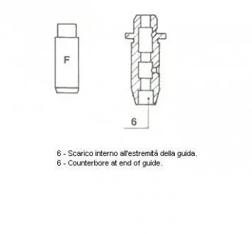 Направляюча клапана EX NISSAN CD17/CD20 48X7X11.03 Metelli 01-2583