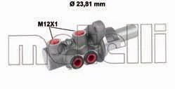 Циліндр гальмівний (головний) Fiat Doblo/Opel Combo 10-23 (d=23.81mm) Metelli 05-0779