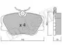 Комплект тормозных колодок (дисковых) Metelli 22-0061-0 (фото 1)