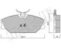 Колодки тормозные (передние) Renault Clio II 00-09/Laguna 93-01/Megane/Scenic/Safrane 96-03 Metelli 22-0142-2 (фото 9)