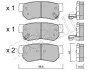 Колодки тормозные (задние) Hyundai Tucson 04-/Santa Fe/Getz/Sonata 98-12/Kia Sportage/Carens 04- Metelli 22-0365-0 (фото 1)