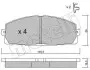 Колодки тормозные (передние) Toyota Hiace III/IV-06 Metelli 22-0434-0 (фото 1)