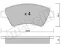 Колодки тормозные (передние) Renault Kangoo 01-/Megane II 02-/Scenic II/III/Grand Scenic II 03- Metelli 22-0544-0 (фото 7)