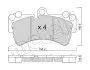 Колодки гальмівні (передні) Audi Q7 06-15/Porsche Cayenne/VW Touareg 02-10 Metelli 22-0654-0 (фото 2)