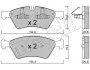 Комплект гальмівних колодок (дискових) Metelli 22-0670-0 (фото 2)
