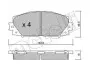 Комплект тормозных колодок (дисковых) Metelli 22-0745-1 (фото 1)