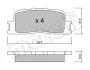 Колодки гальмівні (задні) Toyota Camry 01-11/Highlander 00-03/Lexus ES 96-06 Metelli 22-0753-0 (фото 2)