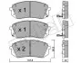 Комплект тормозных колодок (дисковых) Metelli 22-0783-1 (фото 1)