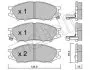 Колодки тормозные (передние) Nissan Almera II 02-/Sunny 00-03 Metelli 22-0810-0 (фото 1)