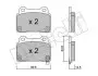 Колодки тормозные (задние) Mitsubishi Lancer VIII 08-15 Metelli 22-0826-0 (фото 1)