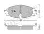 Колодки тормозные (передние) Audi A1/Q3 18-/Skoda Octavia/VW Golf/Caddy/Touran/Passat 12- Metelli 22-0950-0 (фото 1)