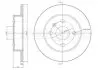 Диск тормозной (задний) Opel Astra G/H 98-/Meriva 99-10 (240x10) (с покрытием) (полный) Metelli 23-0488C (фото 1)