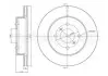 Диск тормозной (передний) Suzuki Ignis I 1.3-1.5 00-05 (257x17) Metelli 23-0586 (фото 2)