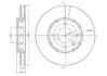 Диск тормозной (передний) Skoda Citigo 1.0 11-19/VW Up 1.0 12-(257x22) (с покрытием) (вент.) Metelli 23-1371C (фото 1)